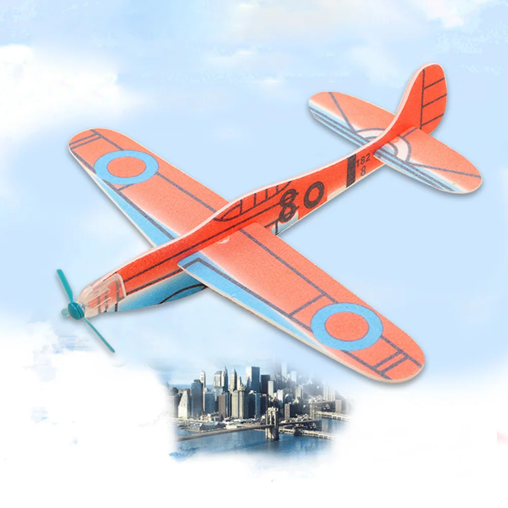 

15pcs Outdoor Glider Hand Throwing Aircraft Lightweight Bright Color Educational Non Remote Control For Kids