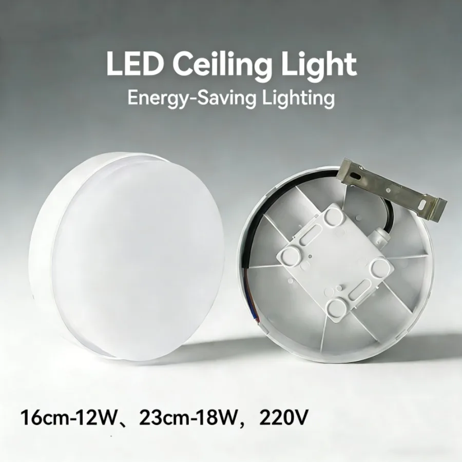 

LED Three-proof Ceiling Light Bathroom Balcony Bedroom Sealed Round Ceiling Lights Outdoor Garden Porch IP65 Waterproof Lamp
