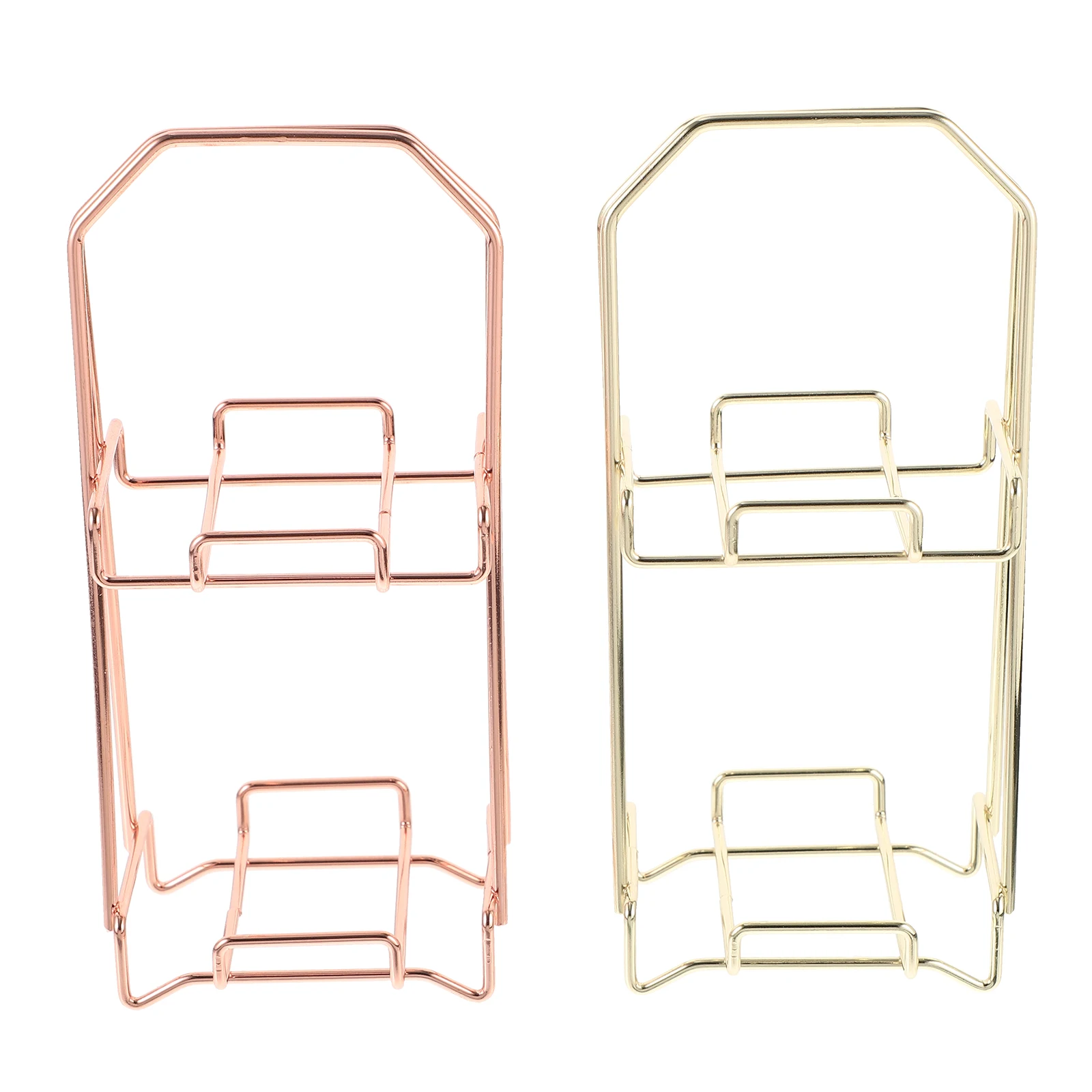

2pcs Powder Puff Rack Beauty Makeup Egg Holder Steel Sponge Display Stand Durable Ventilated Makeup Sponge Holder For Puff