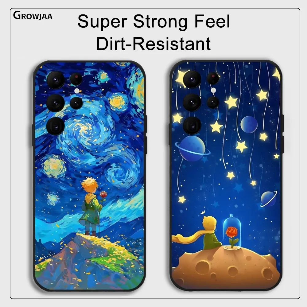 Cartoon L-Little Prin-ceS Phone Case for Samsung Galaxy S24 Ultra S22 S23 Ultra S21 S20 5G Protective Silicone TPU Funda