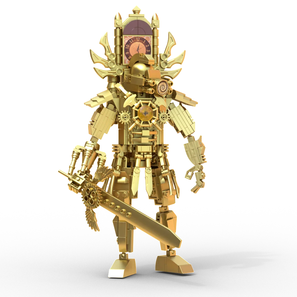 MOC Skibidi Wc Action Figure Bouwstenen Titan Klok Man upgrade 4.0 Bricks DlY Speelgoed Voor Kid Kerst Verjaardagscadeautjes