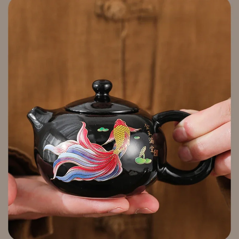 Ceramic Teapot for Tea Brewing with Color-changing Feature - Perfect for Gongfu Tea Ceremony