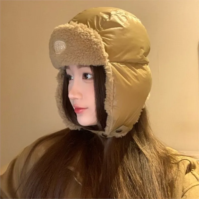 

New Lei Feng hat with fleece and thickening outdoor cycling cold-proof ski ear anti-freezing for women