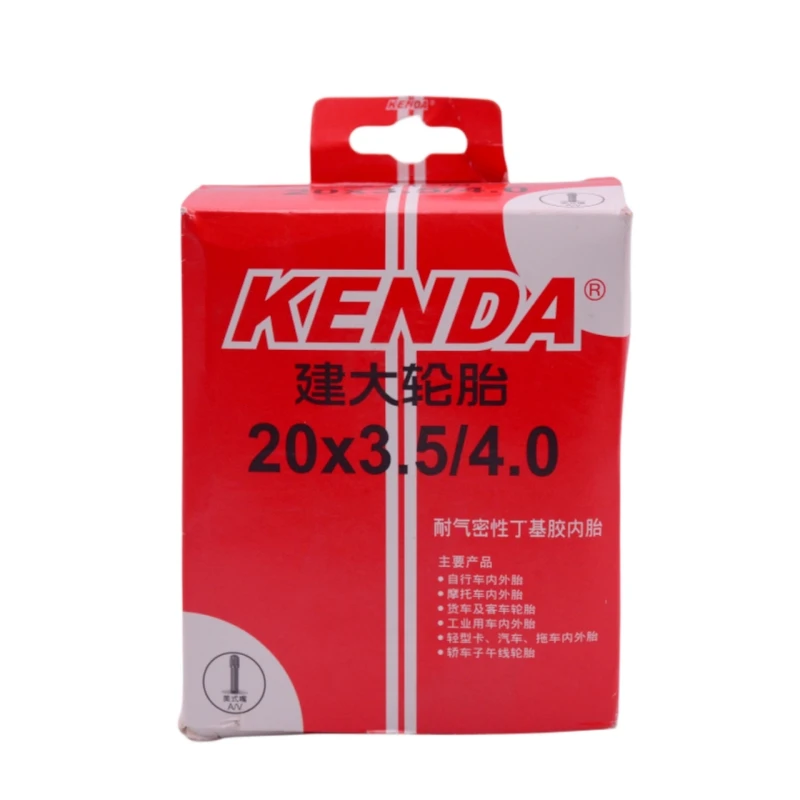 KENDA Fat Bicycle Tubes 20/26x3.5-4.0 inch For Electric Fat Bike Snow Beach Bicycle Tire