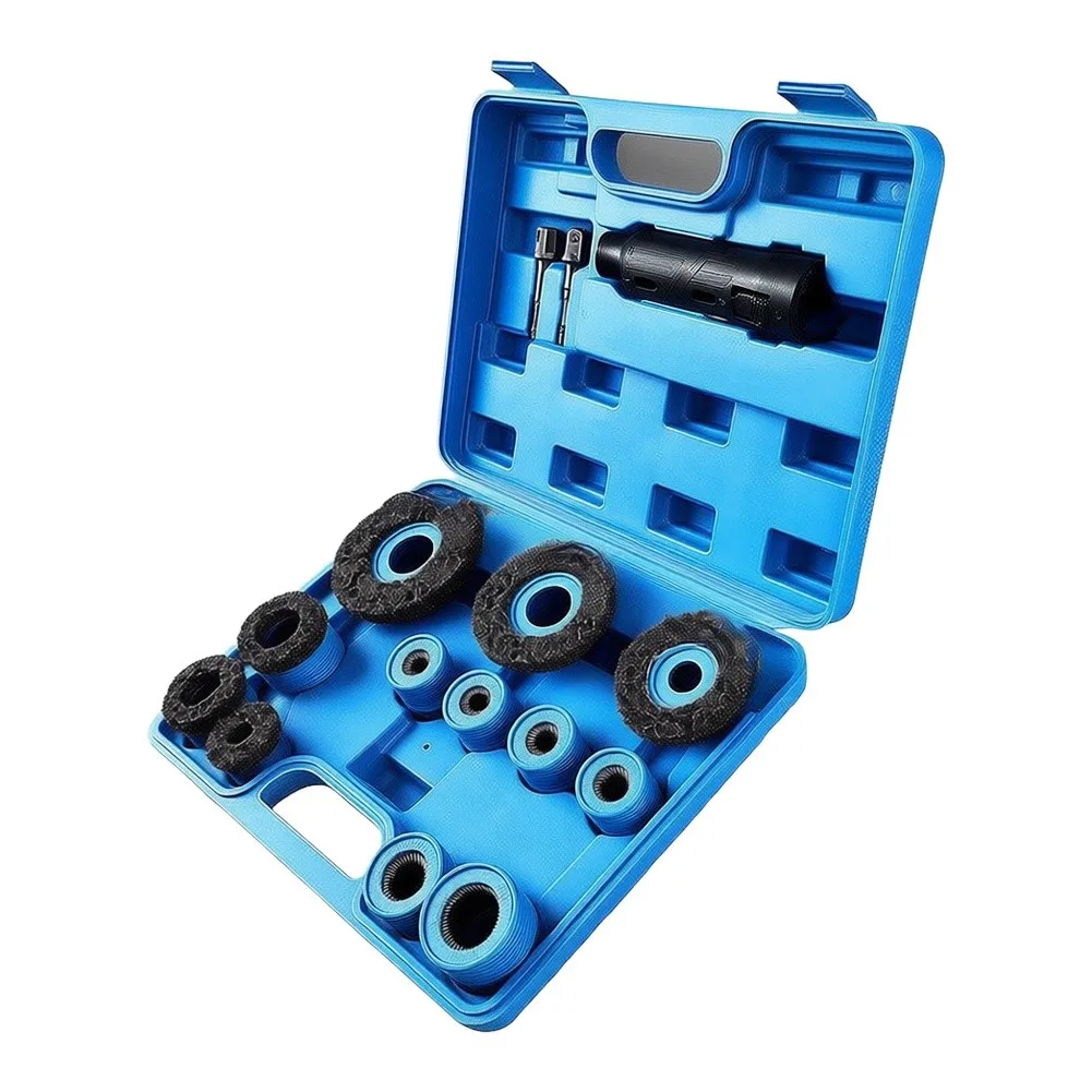 Car Wheel for Cleaning Brush Kit Designed for Rust and Contaminant Removal from Bolt Threads and Mounting Surfaces