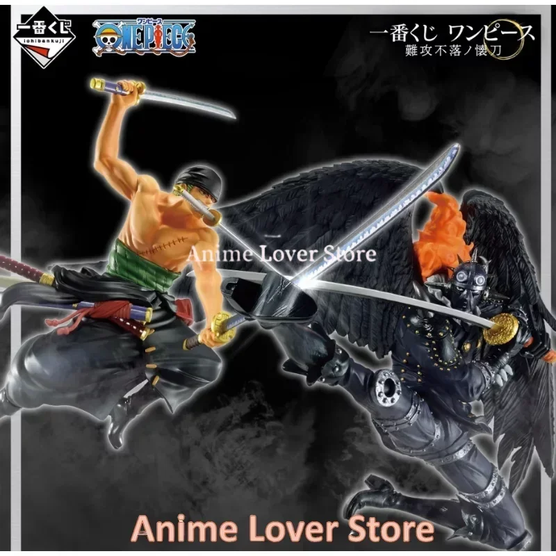 Bandai Original One Piece Ichiban Kuji King Roronoa Zoro Marco Benn Beckman Charlotte Katakur Anime Figures Toys for Kids Gift