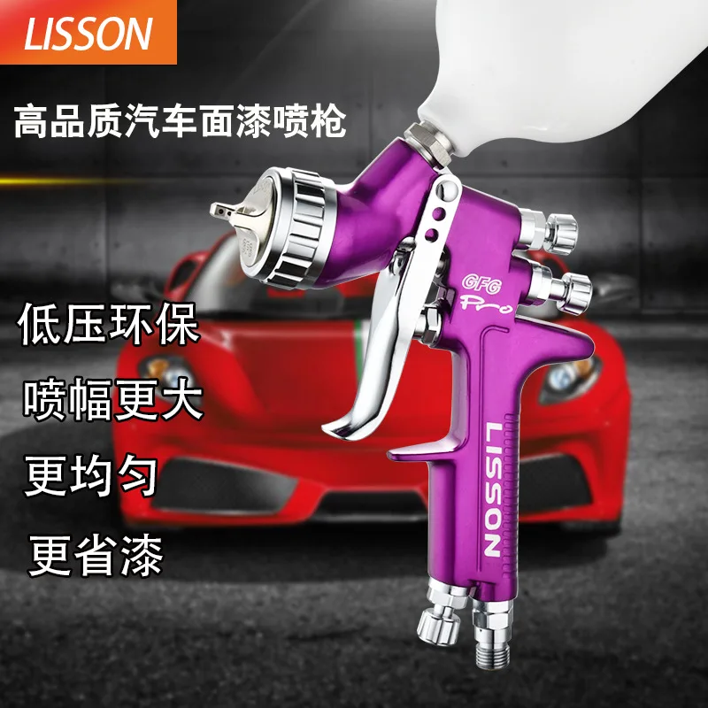Пистолет-распылитель GFG с высоким распылением HVLP, высококачественный пневматический пистолет-распылитель для экономии краски