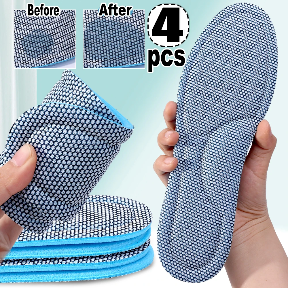 

Unisex Memory Foam Orthopedic Insoles Deodorizing Insole For Shoes Sports Absorbs Sweat Soft Antibacterial Shoe Accessories