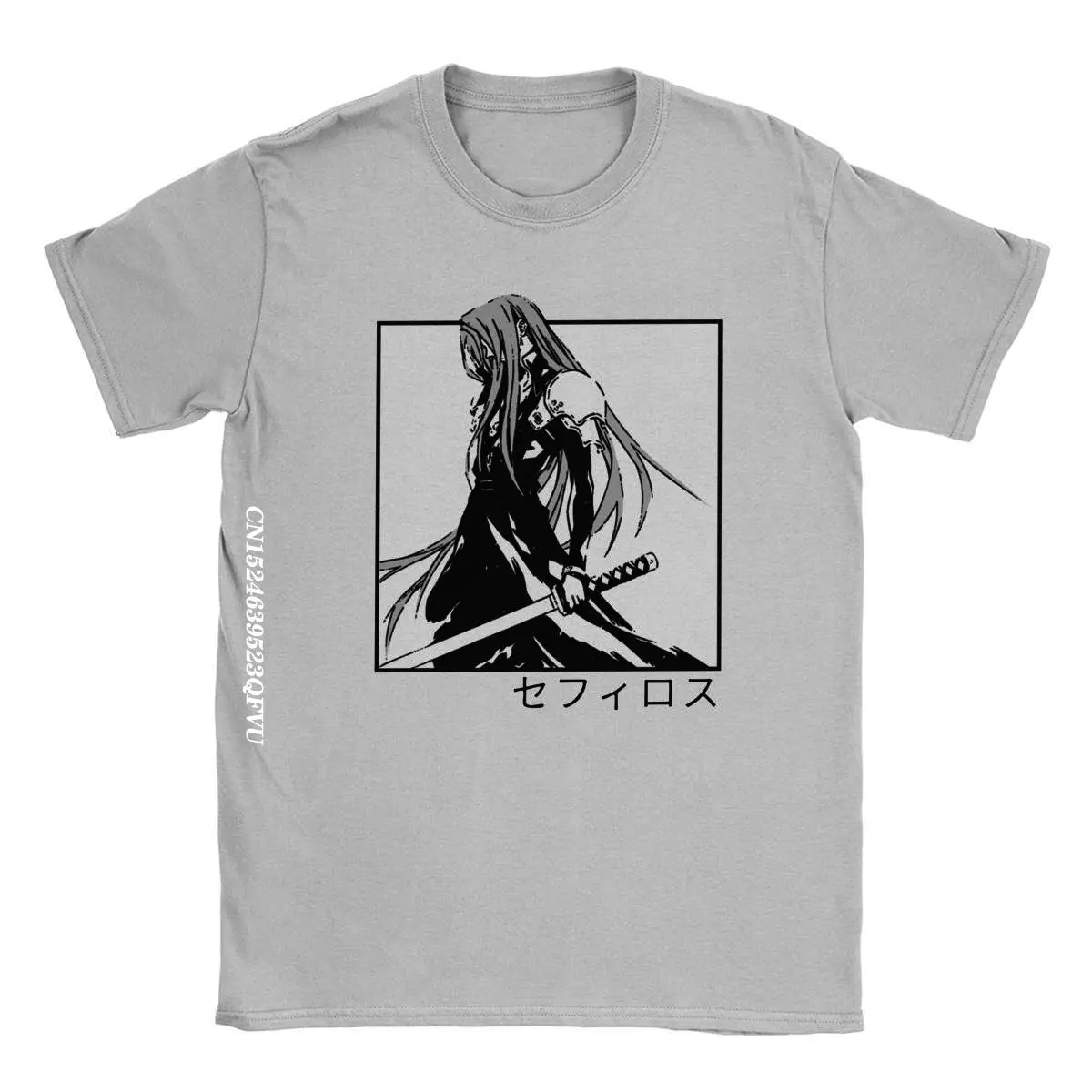 Sephiroth Ffvii Final Fantasy Oversized T Shirt For Men Cotton Amazing T-Shirt Harajuku T Shirts Graphic Clothes Unique