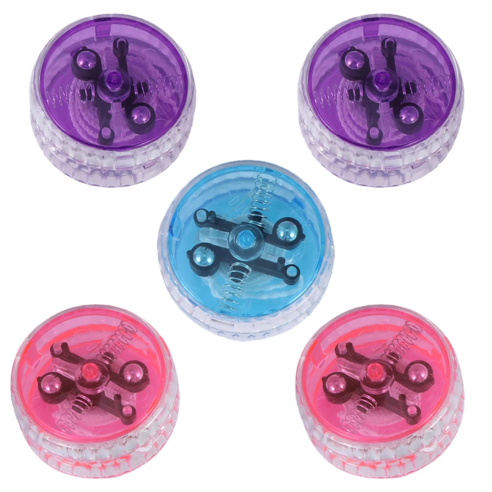 

5 Glitter Yo-yo Toys Flash LED Kids Luminous Plastic Fun Childrens Toy Games Yo-yo Balls Hobbies