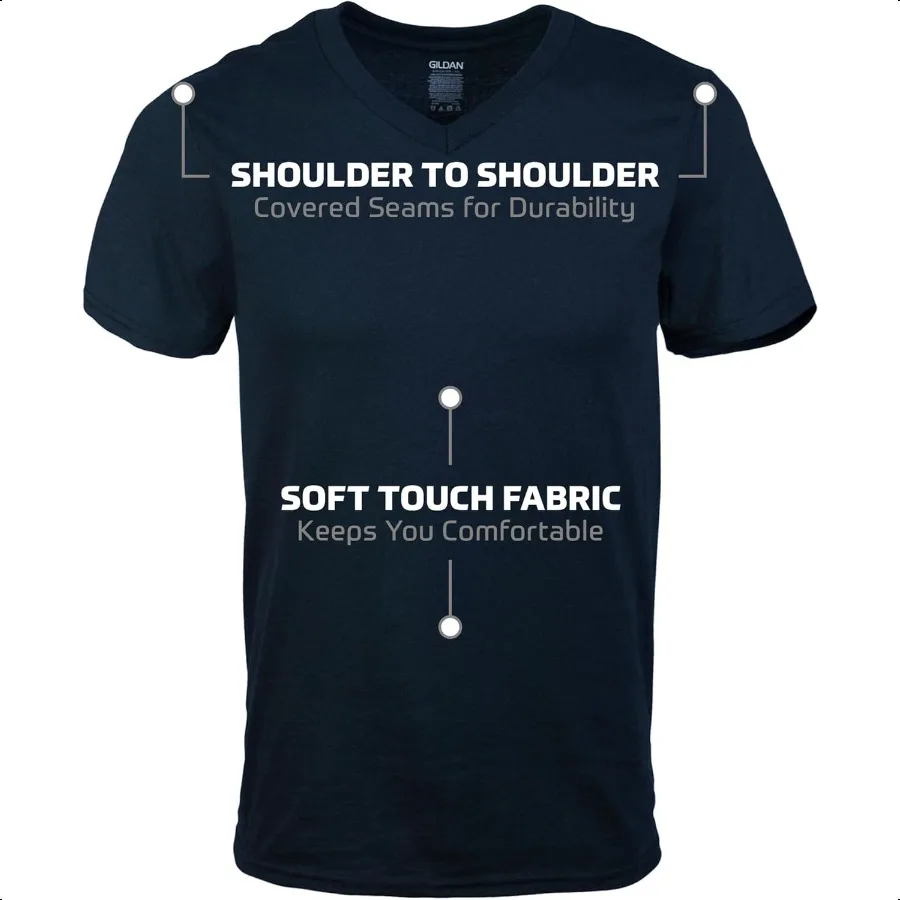 Magliette da uomo con scollo a V Multipack Style G1103