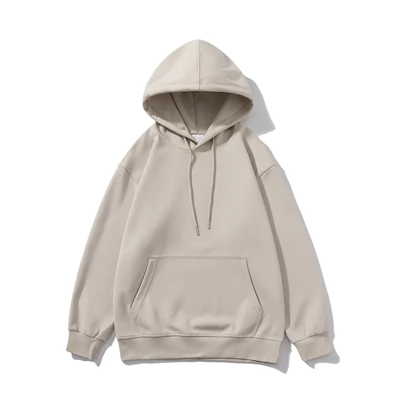 

Men Woman's Sweatshirts Solid Drop Shoulder Korean Female Hooded Pullovers Thicken Warm Oversized Hoodies Tops Y2k Hoodie 후드티