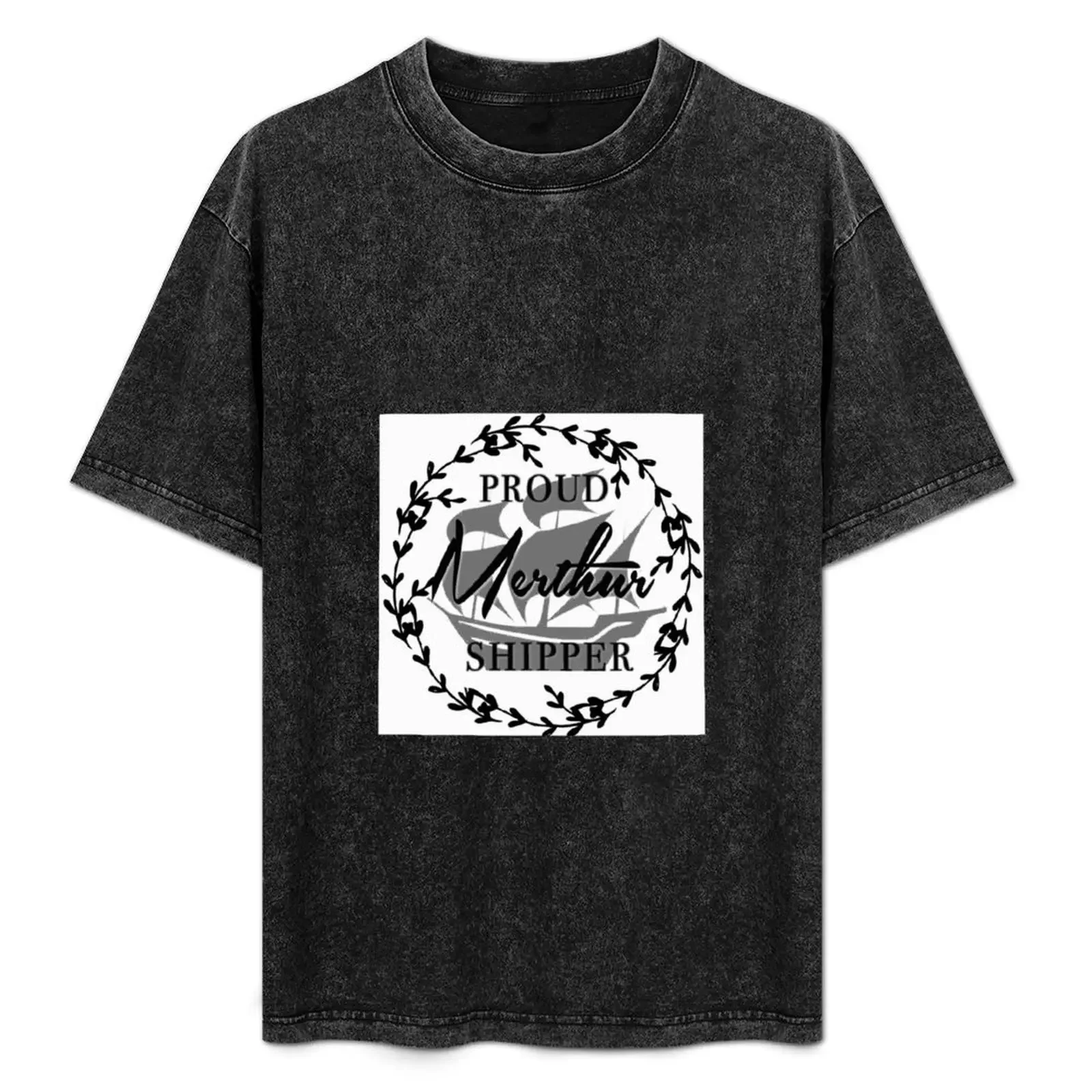

Proud Merthur Shipper T-Shirt anime t shirts oversized t shirt cute tops plus size clothes heavyweight t shirts for men