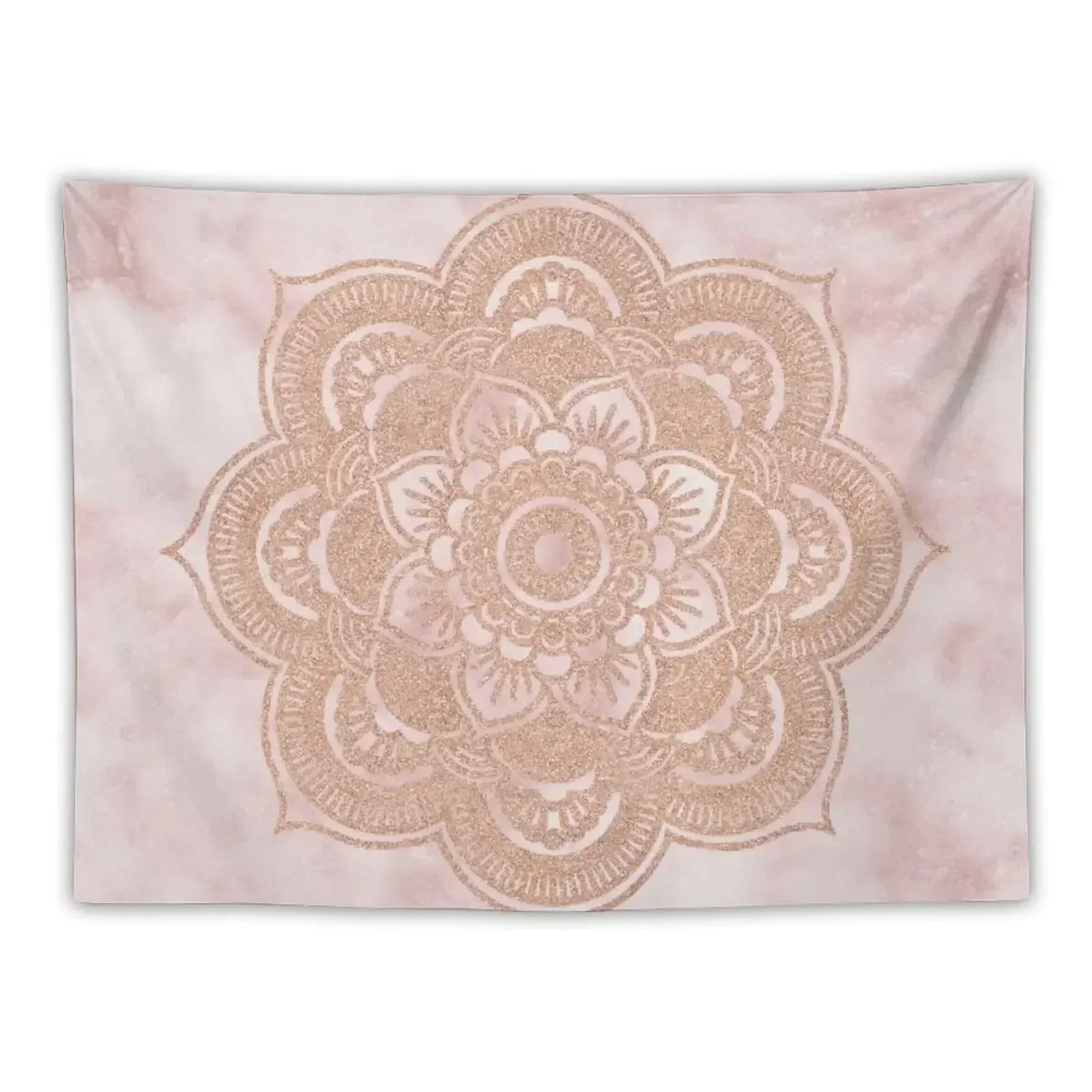 

Rose gold mandala - pink marble Tapestry Room Design Korean Room Decor Tapestry