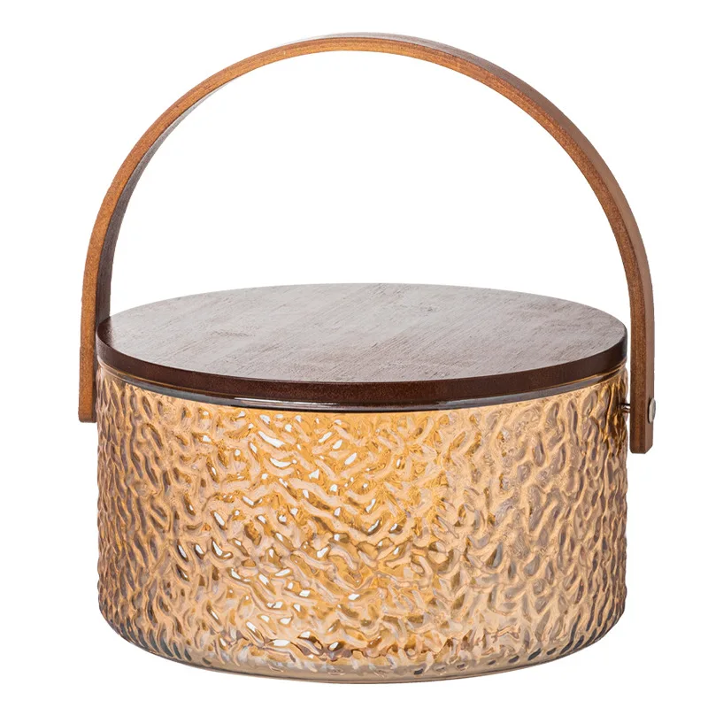 

Happy Fruit Plate Fruit Basin Tea Bucket Container Portable