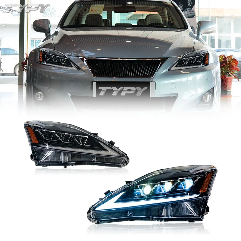 

LED Horse Racing Start Dynamic Day Line Light Assembly with Highlight Devil's Eye Water Steering Light for Lexus IS250 06-12