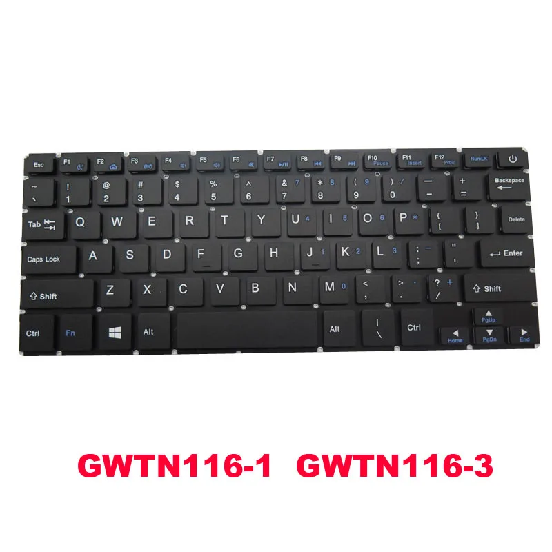 

Laptop Keyboard For Gateway GWTN116-1 GWTN116-1BL GWTN116-1PR GWTN116-3 GWTN116-3BK GWTN116-3RD 11.1' English US NO Frame New