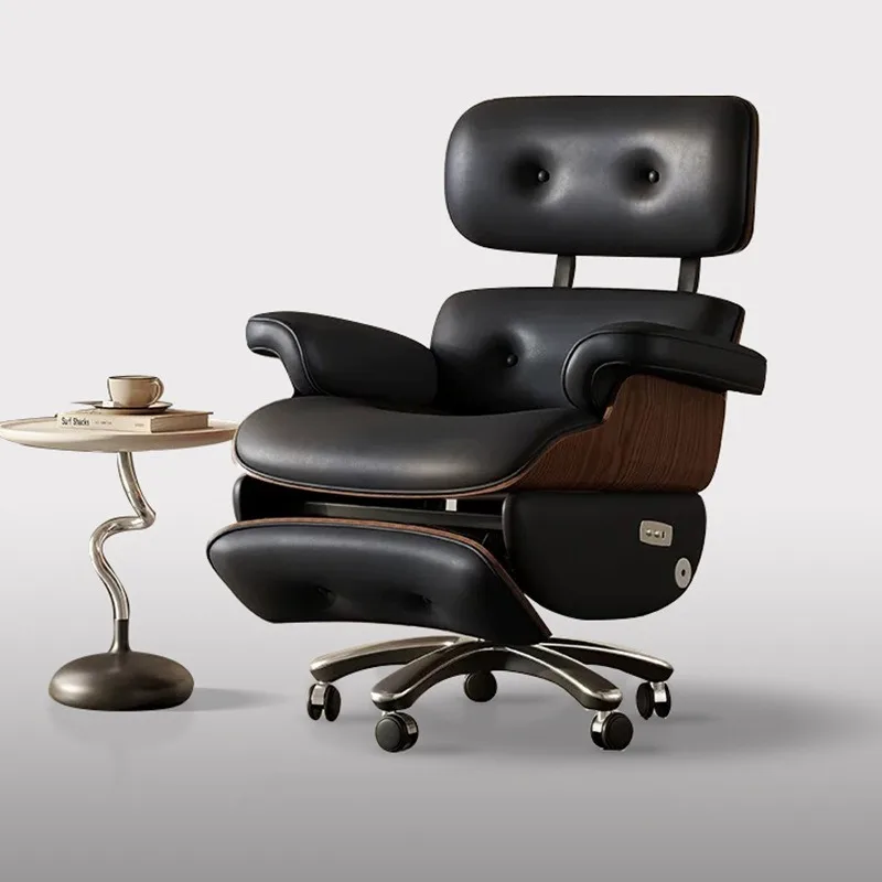 Multifunctional recliner Nordic light luxury living room single leisure chair leather electric sleeping