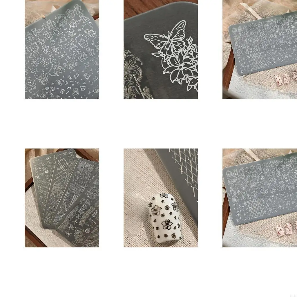 

Bear Art Stamping Tool Stainless Steel Manicure Moluld For Home Salon Use