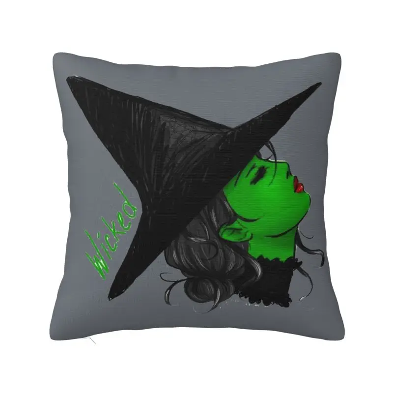 Custom Wicked The Musical Cushion Cover Decoration Print Throw Pillow for Living Room Two Side