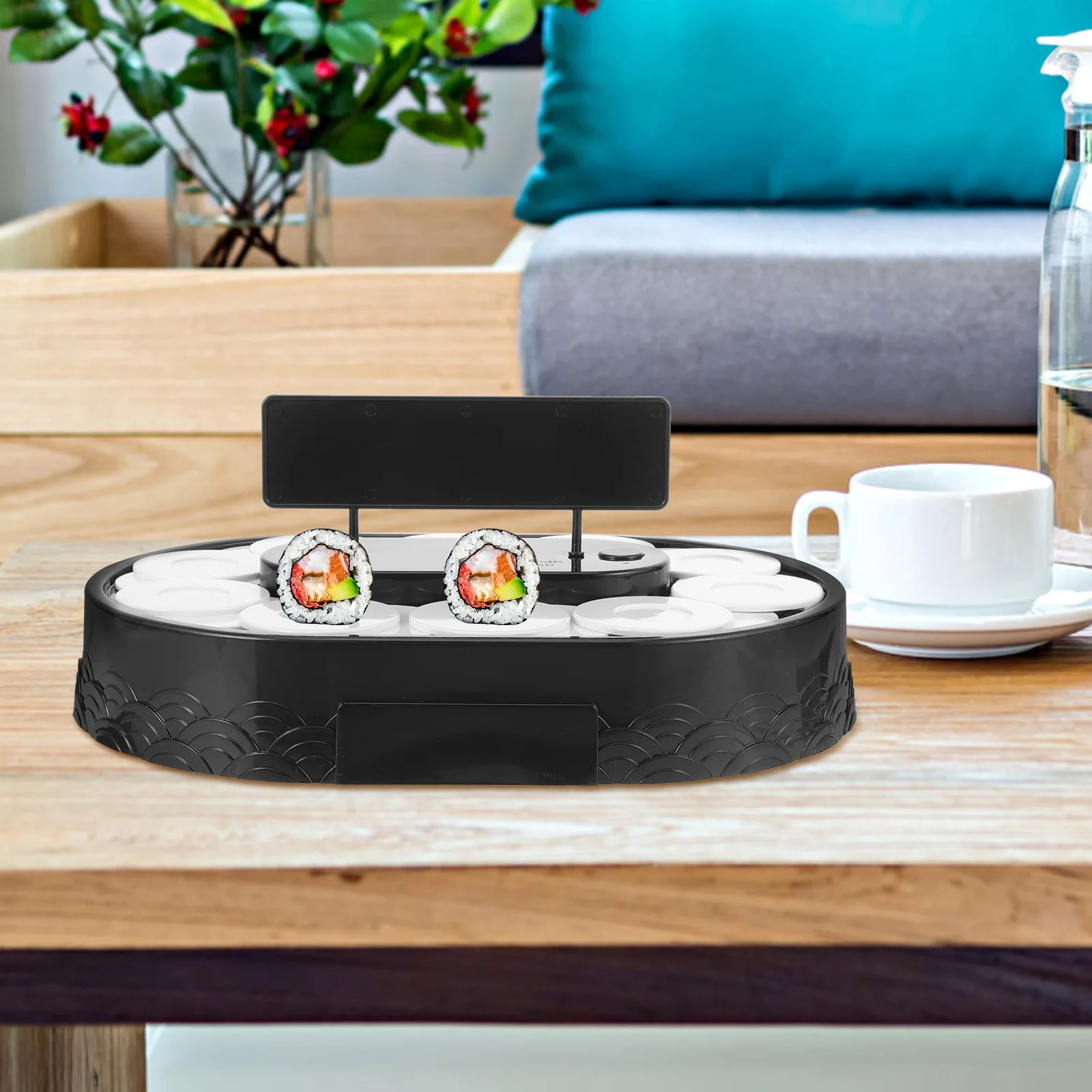 

Rotating Cake Display Stand Large Capacity Turntable For Sushi Dessert Cupcake Auto Rotating Holder Kitchen Banquet Table