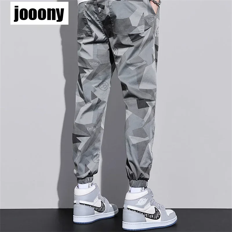 

y2k Military Camouflage casual Pants Fashion Cargo Pants Men Joggers Elastic Waist Hip Hop Streetwear Men Jogger Pants