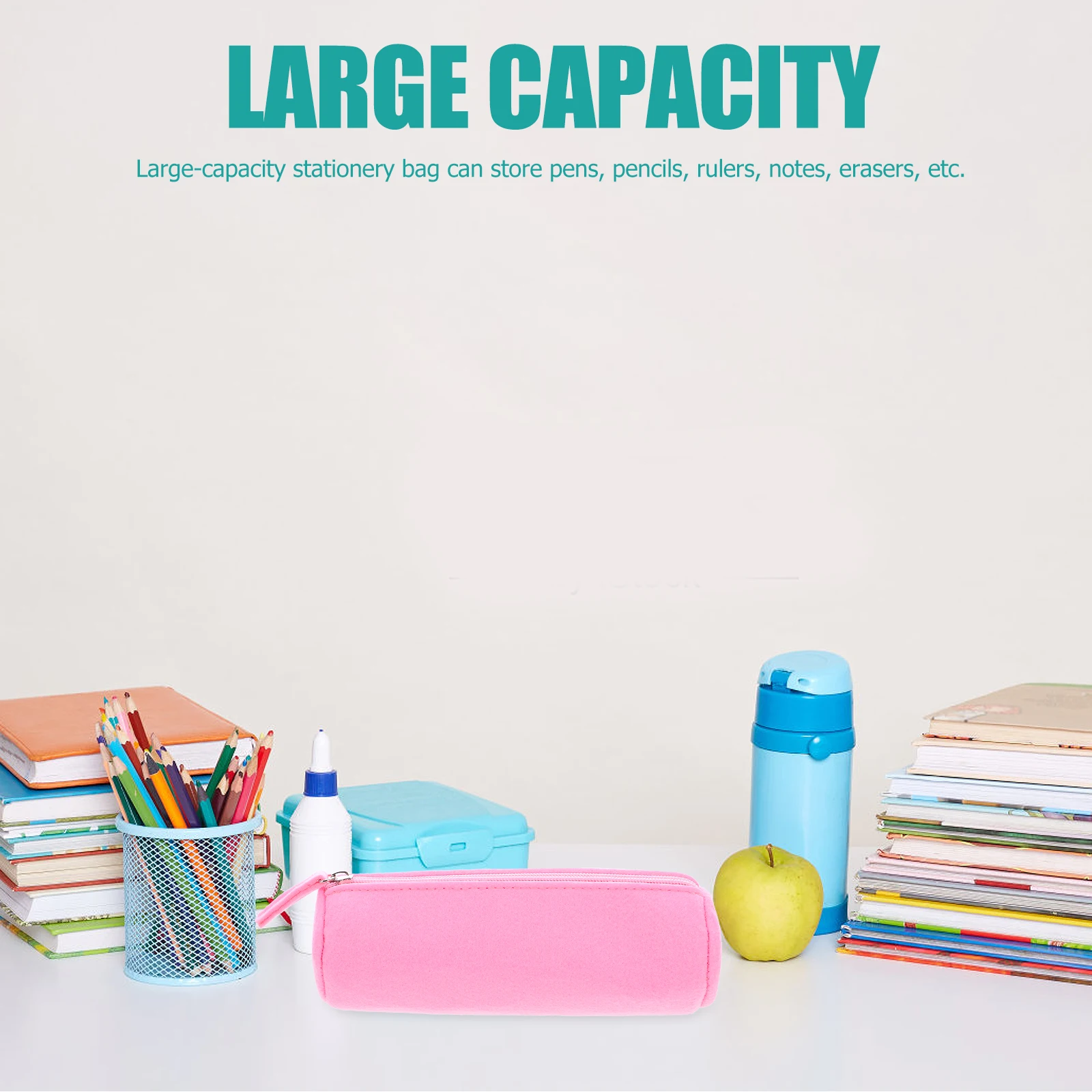 

Multifunctional School Large Capacity Lightweight Zipper Stationery Storage for Students Office Pouch Girls for Girls