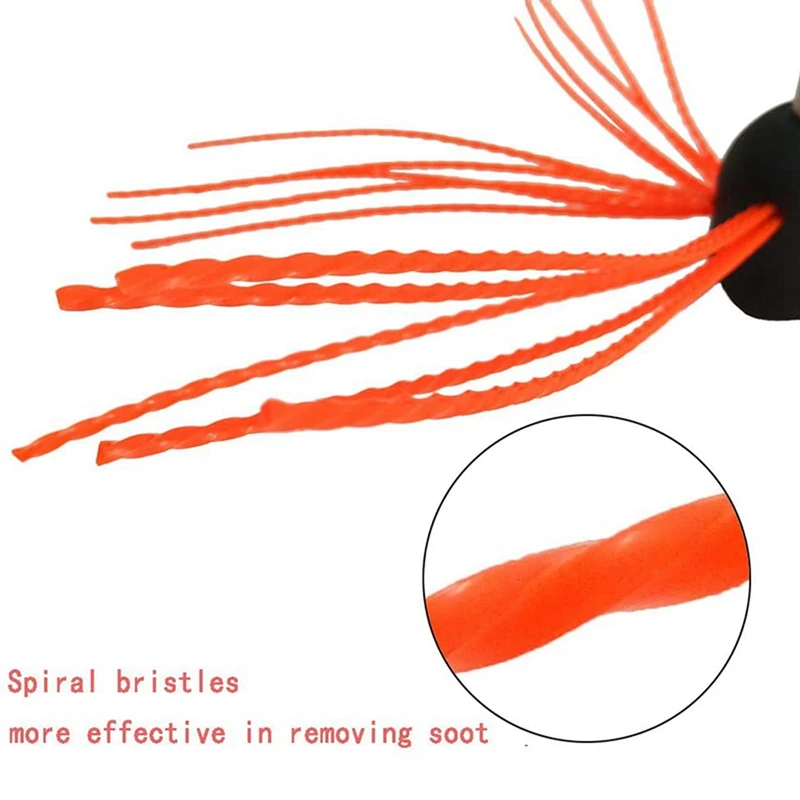 New-1 Set Chimney Power Sweeping Brush Cleaning Rotary & 1 Set Industrial Chimney Boiler Brush Dryer Cleaning Tool