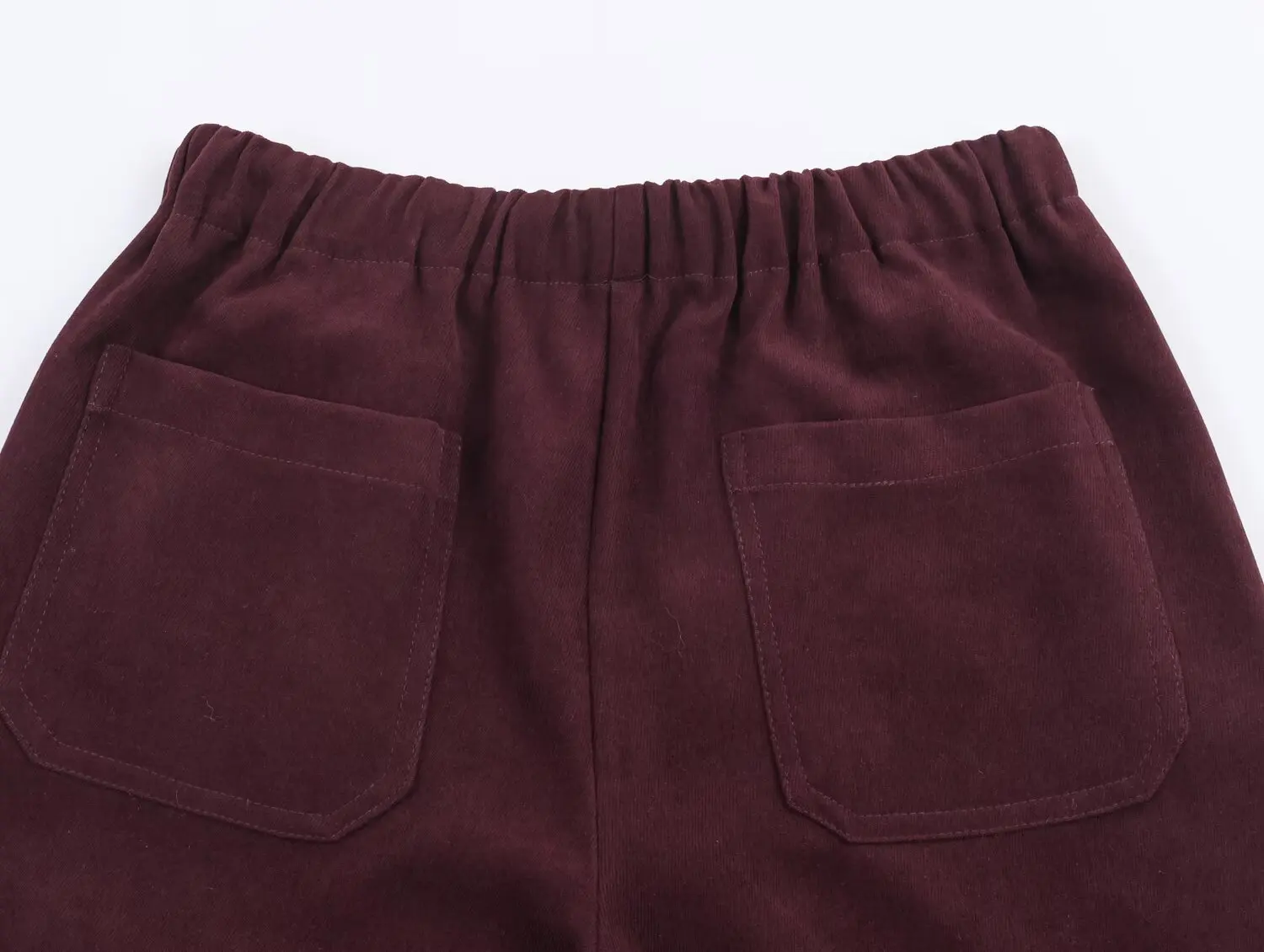 ملابس نسائية جديدة لعام 2025: بنطال كاجوال عالي الخصر على الطراز الأوروبي والأمريكي بلون سادة وواسع الساق #6