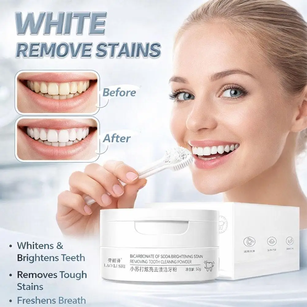 Baking Soda Teeth Whitening Powder | Deep Clean, Remove Stains & Bad Breath.