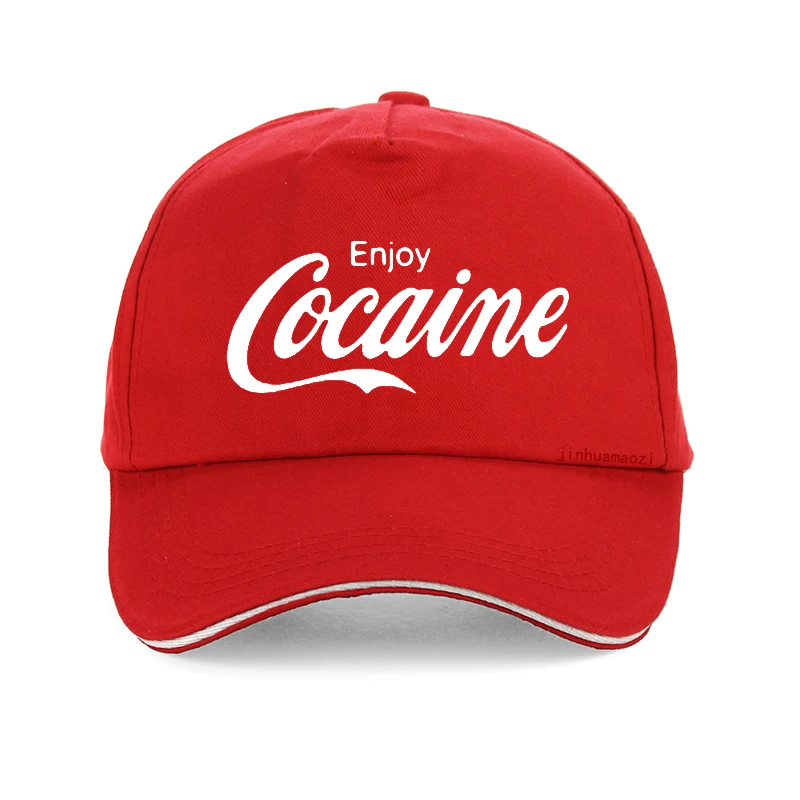 funny Enjoy Cocaine men cap Fashion women new summer sun hat Causal Unisex Outdoor Fishing hunting baseball caps