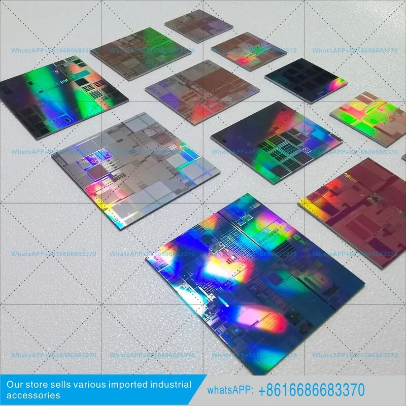 Silicon wafer bare chip storage chip IC wafer, integrated circuit CPU chip lithography