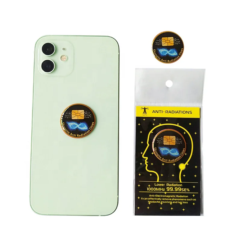 Custom.CAMAZ 5G Blocker Negations Sticker EMF Shungite Cell Phone Anti Radiation Sticker