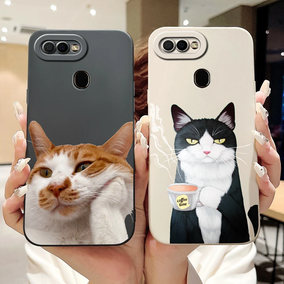 For Oppo A5s AX5s Case Oppo A12 New Fashion Candy Cover Soft Silicone Phone Case For Oppo A7 AX7 A12 OppoA5s OppoA12 Bags Bumper
