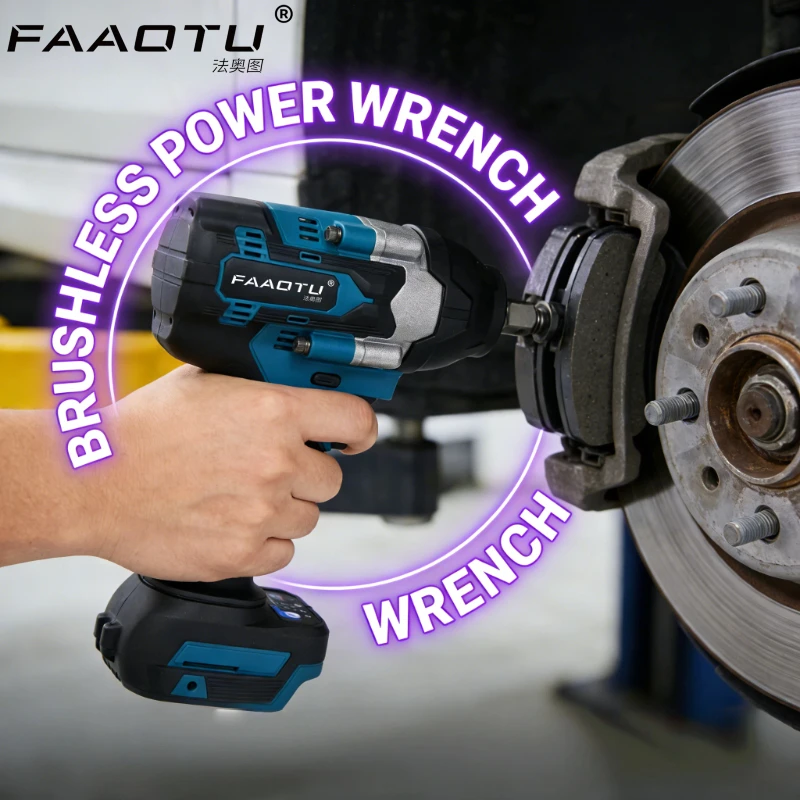 FAAOTU 700 Brushless Impact Gun, Same Power as MT, Heavy-Duty Fastening Suitable for MT 18V Batteries NO Battery