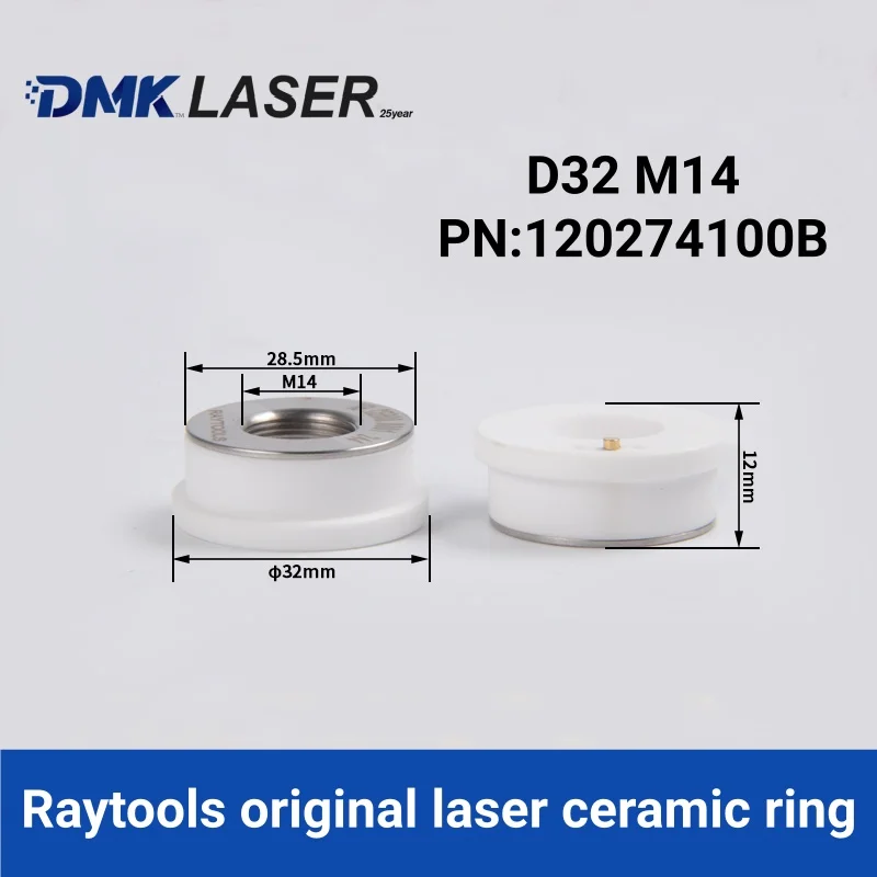 Raytools Original Laser Ceramic ring D32 M14 Body Nozzles 120274100B Holder for Fiber Cutting Head BT230 BT240 BMH110 111 114
