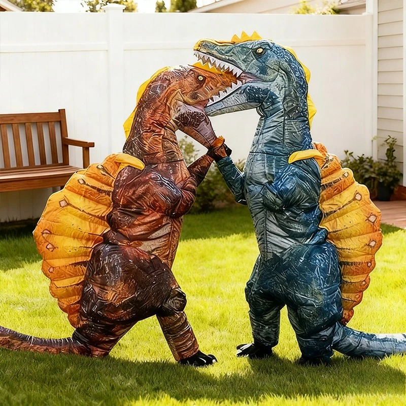 

Inflatable Spinosaurus Costume Funny Dinosaur Cosplay Outfit Halloween Carnival Jurassic themed party Performance Dress-Up Props