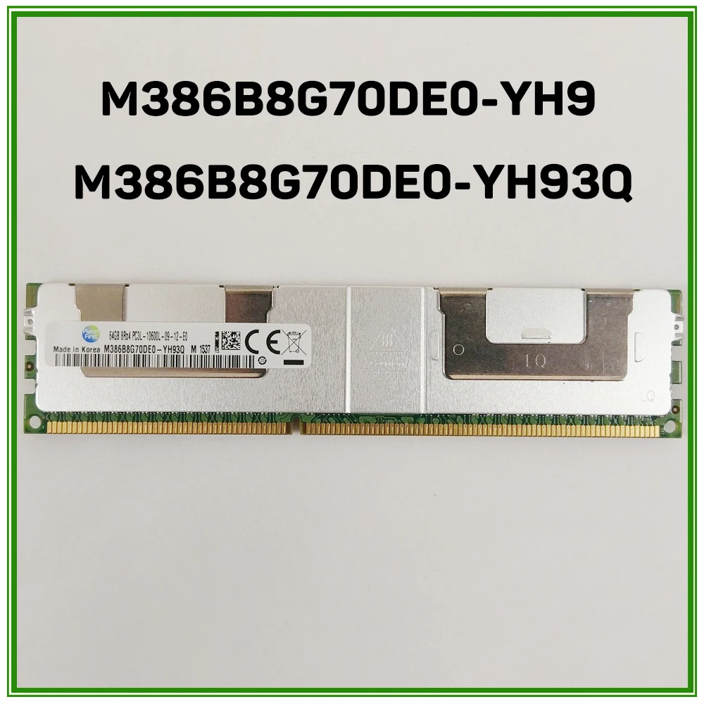 

1 PCS For Samsung 1333 DDR3L Server Memory 64GB 8RX4 PC3L-10600L M386B8G70DE0-YH9 M386B8G70DE0-YH93Q