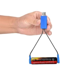 Caricabatterie USB universale per batterie ricaricabili agli ioni di litio AA AAA 18650, dispositivo di ricarica di emergenza magnetico