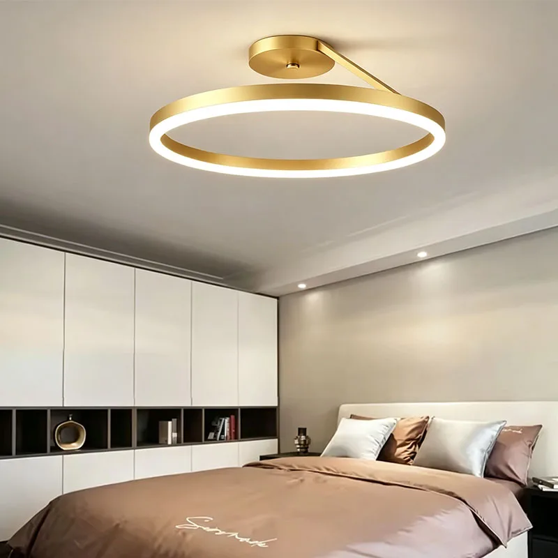 Simple Ceiling Light LED Round Ceiling Lamp  Bedroom Ceiling Chandelier Living Room Dining Room Indoor Decorative Lighting