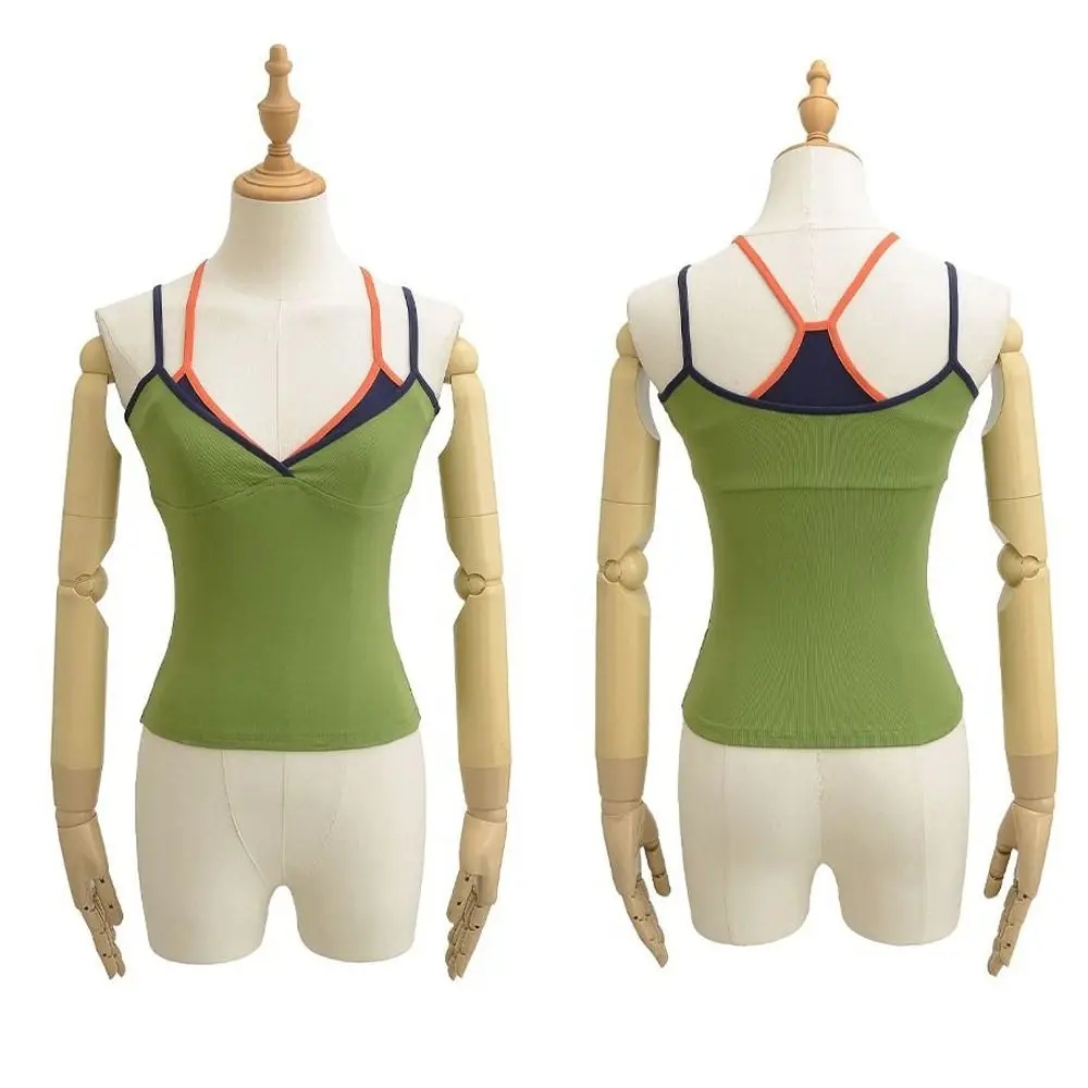 New False Two-piece Camisole Vest Strappy Slim Fit Summer Top Sexy Design Bottoming Shirt Summer