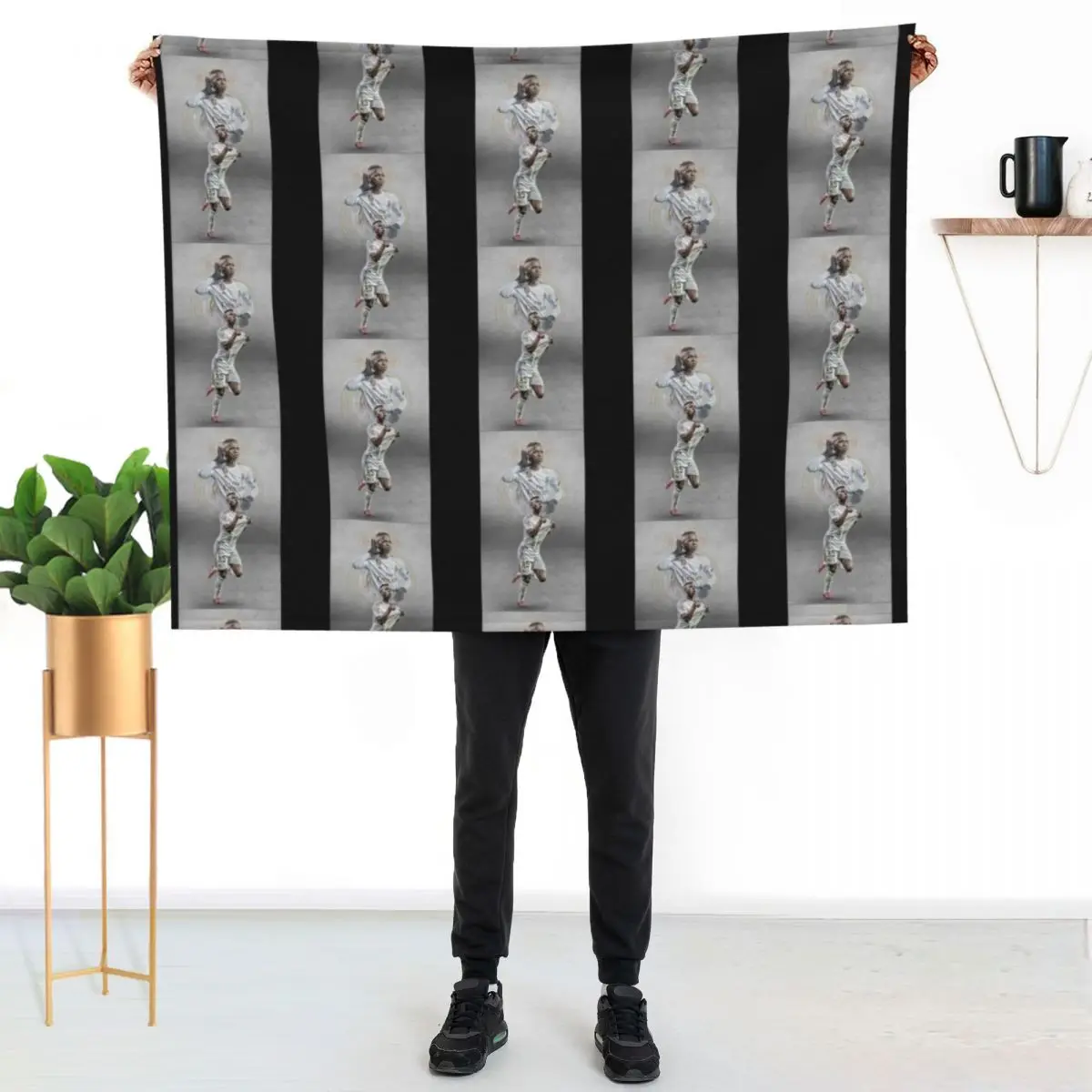 Vinicius Junior Illustration Throw Blanket Loose Summer Beddings heavy to sleep for babies Nap Blankets