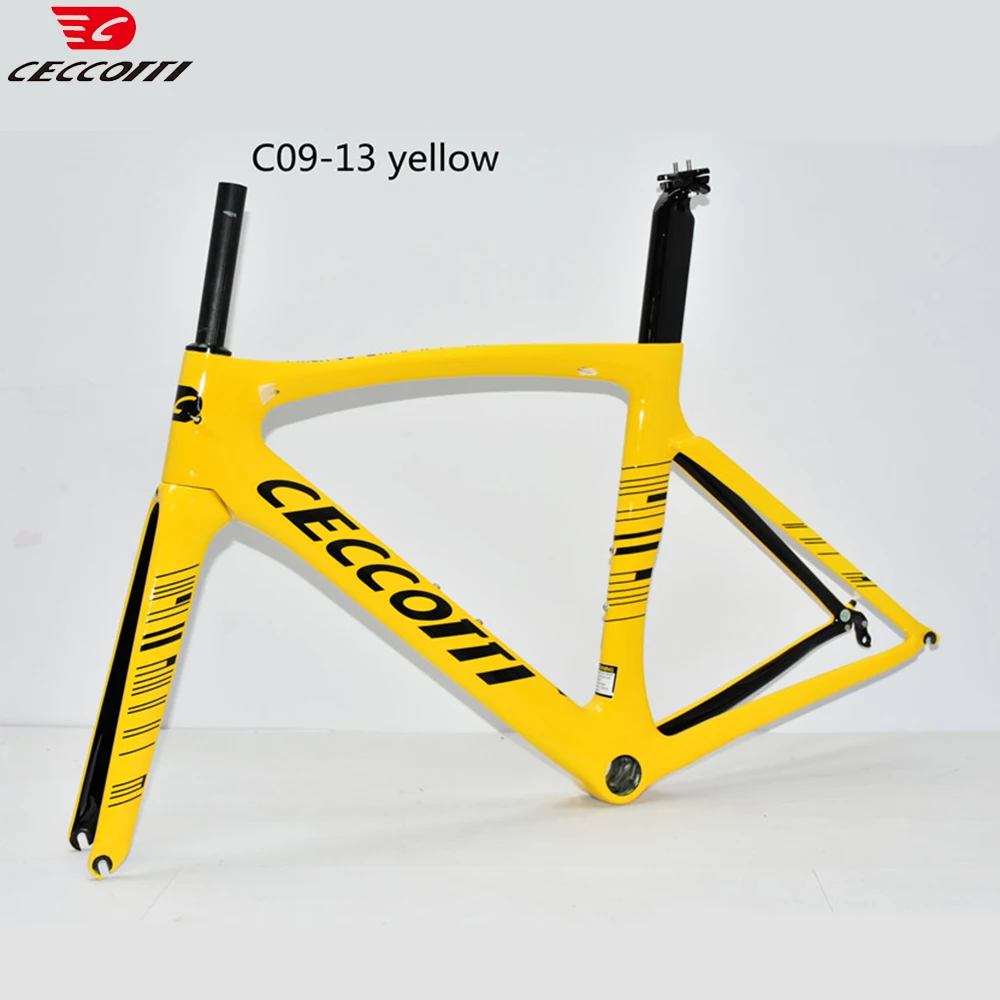 

Toray T1000 Full Carbon Road Bicycle Frameset, V Brake Bike Frame suit 700C Wheels And 28mm Tires