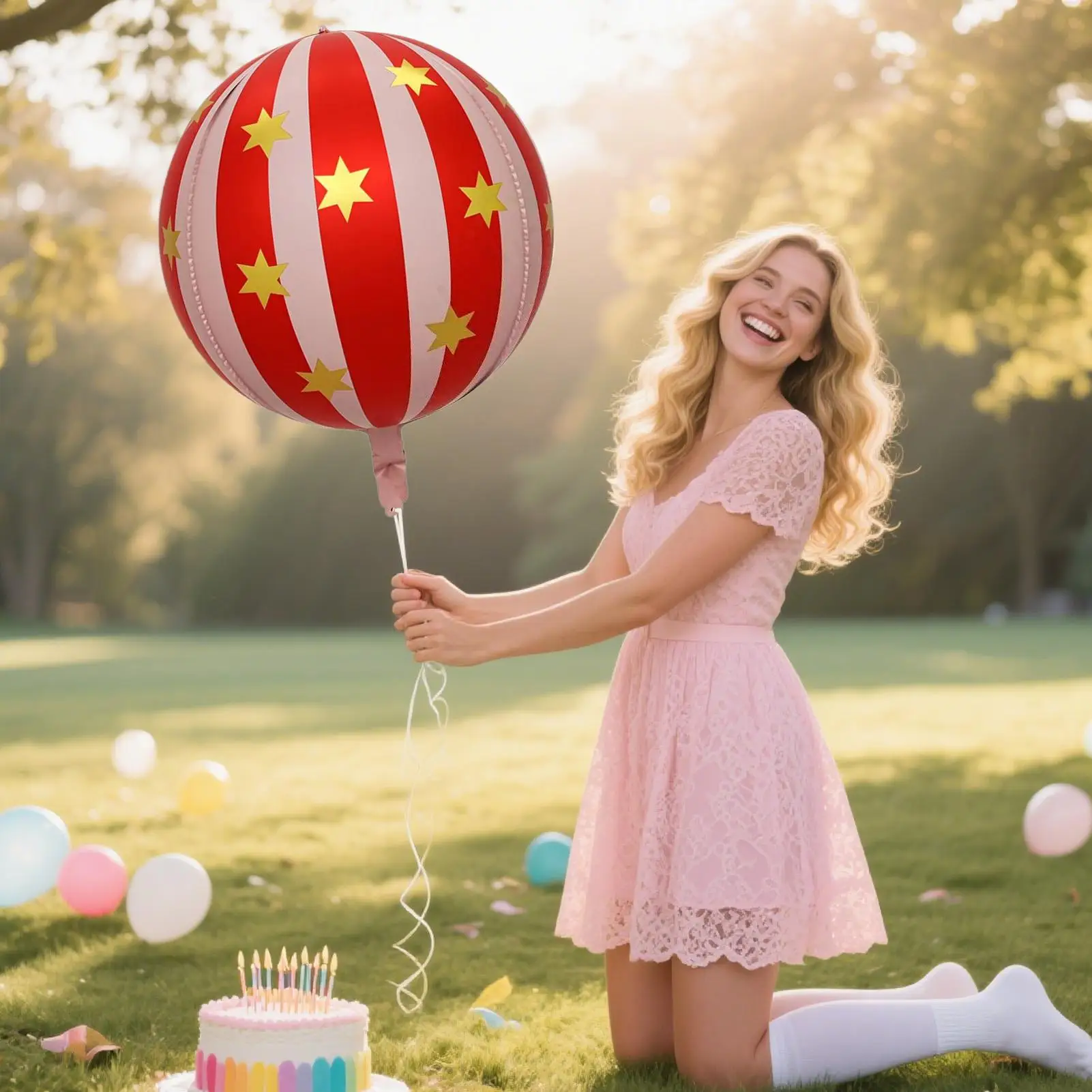 بالون من طبقة الألومنيوم بنجمة مخططة مقاس 22 بوصة 4D مع كرات حمراء وخضراء يمكن أن تطفو في الهواء لعيد الميلاد وأعياد الميلاد