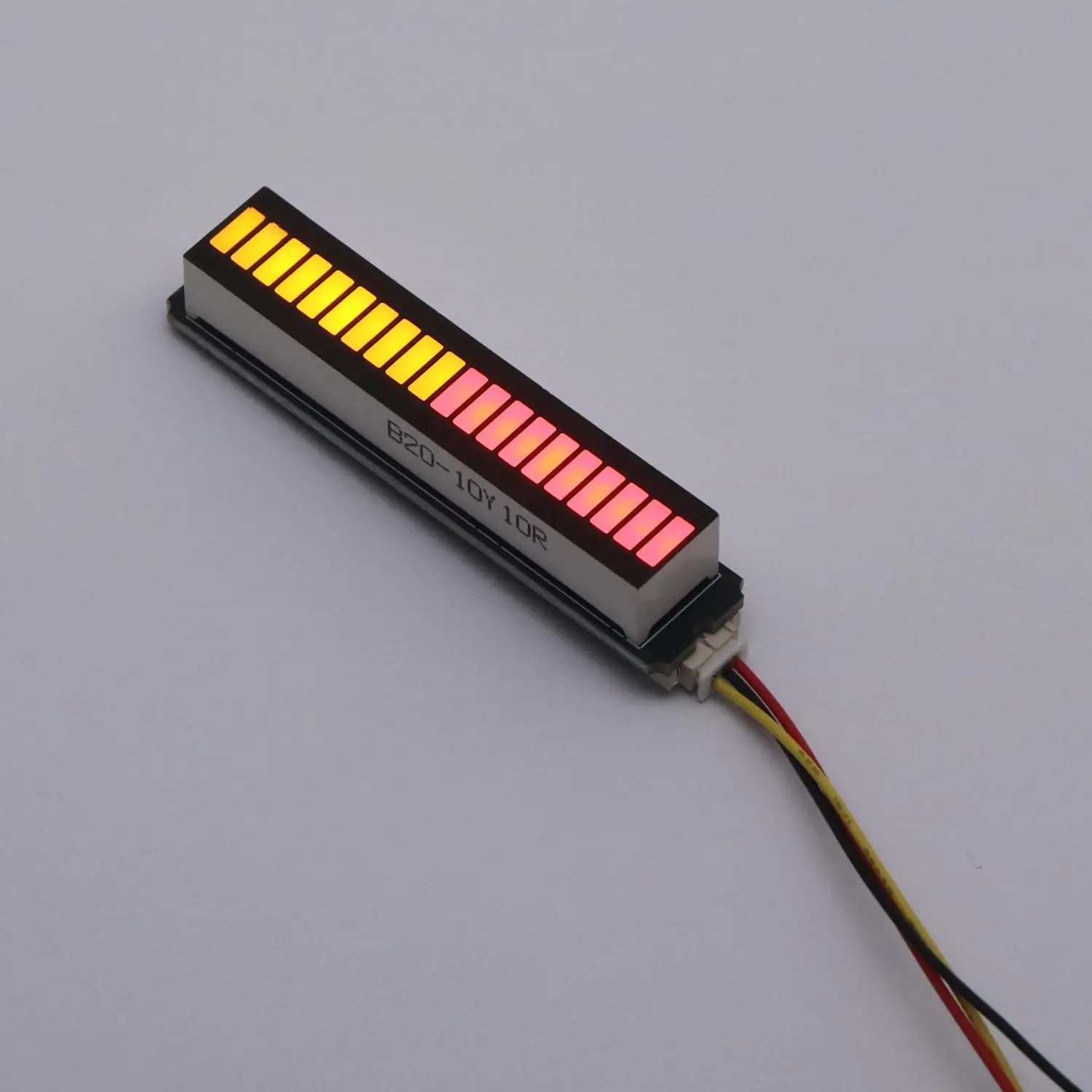 20‑Segment Music Rhythm LED Indicator Spectrum Audio Signal Level Meter VU Meter DC 5V Car Amplifier Speaker Atmosphere Lamp