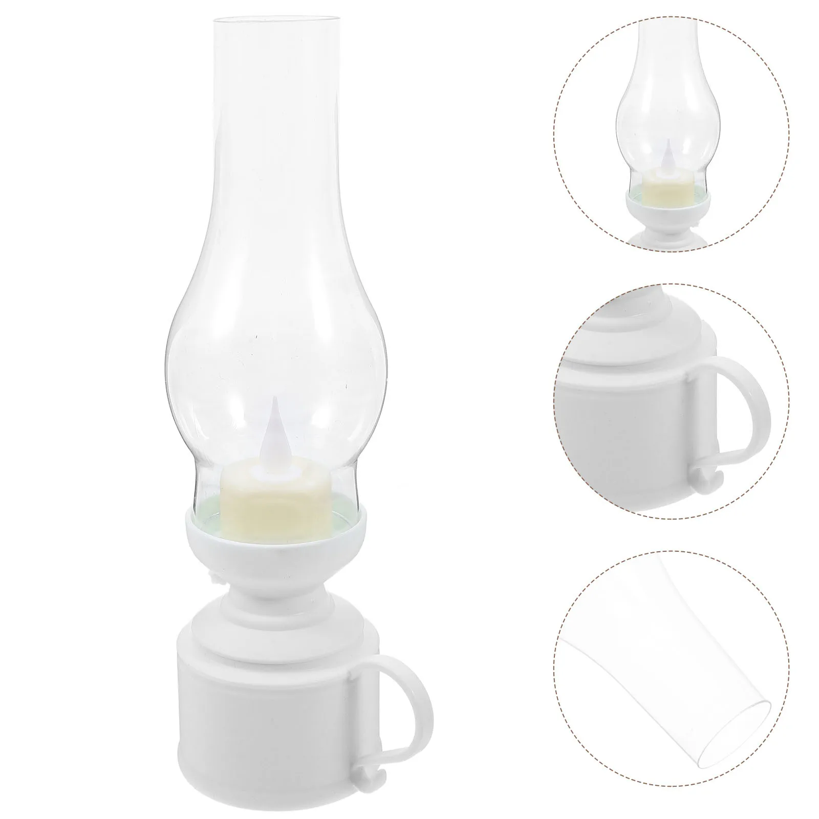 

Decorative LED Lamp for Home Office Hotel Lobby Use Elegant Retro Design Easy to Clean Portable Electric Lantern