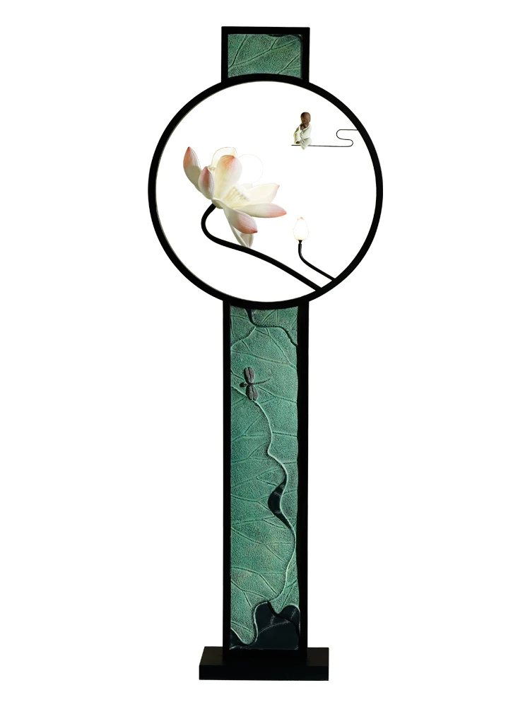 Xl Lotus Floor Lamp Tea Table Vertical Unique Classical Zen Floor Lamp