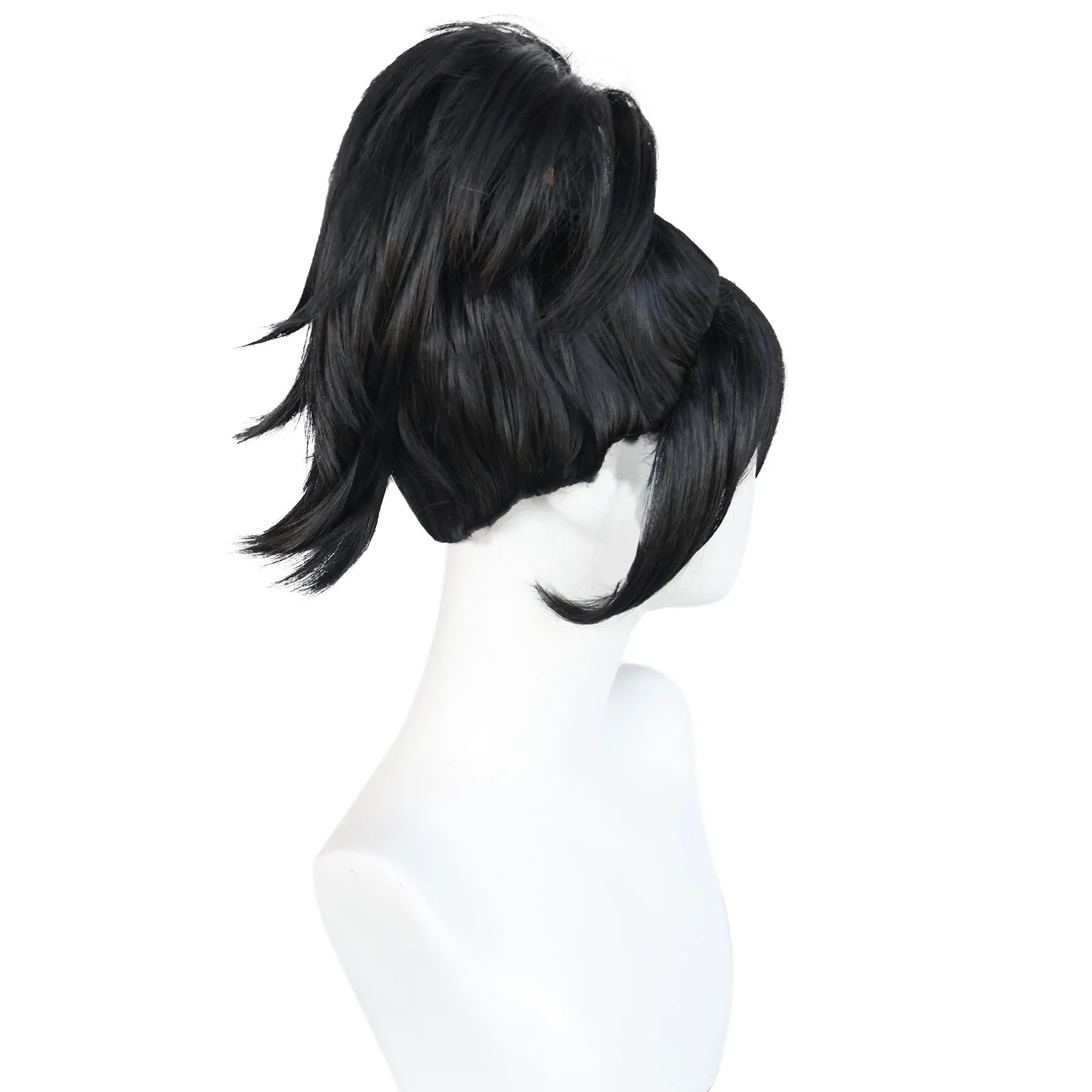 Peluca de Cosplay de Lydia Deetz, juego de rol, pelo de novia negro, peluca de Cosplay para fiesta de Carnaval de Halloween, nuevo