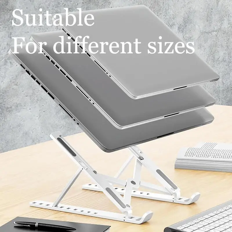 Laptop Stand For MacBook Pro Air Foldable Tablet Bracket Laptop Holder Support Computer Accessories Foldable Lap Top Base For Pc