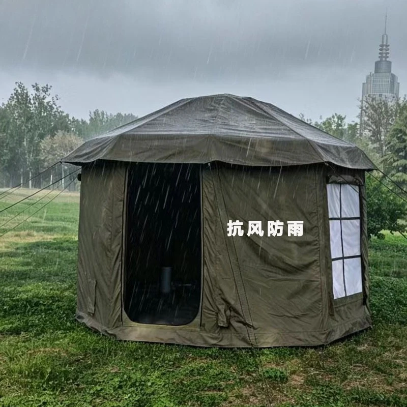 Xinjiang yurt rainproof inflatable yurt grassland portable inflatable tent camping tent